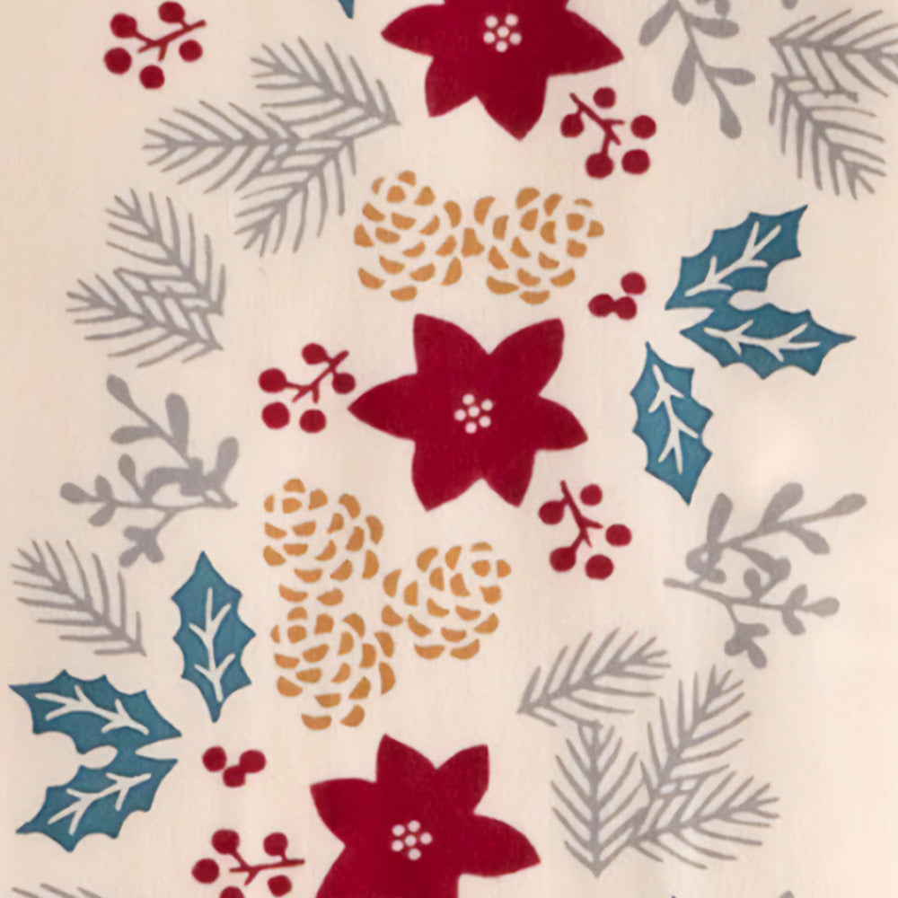 2024年 冬柄】かまわぬ 手ぬぐい クリスマスアレンジメント ｜のレン