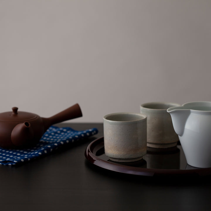 Azmaya Flat teapot, Yokote / Vermilion clay, normal thin 