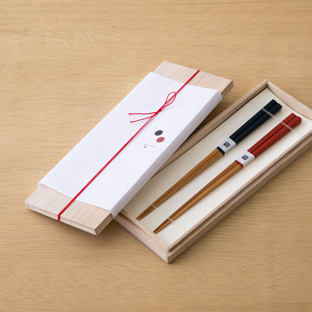 Kochosai Kosuge Color Chopsticks Gift Set Red/Navy