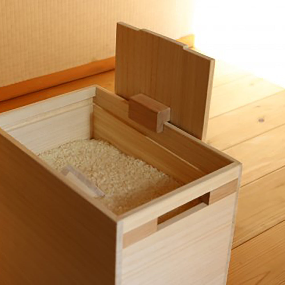 増田桐箱店 桐の米びつｷｬｽﾀｰ付 5kg