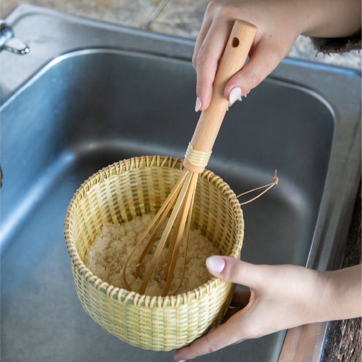 Rice sharpener muddler &amp; whisk