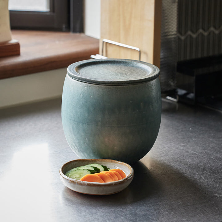 明山窯 ぬか壺 寺本りえ子 ２種