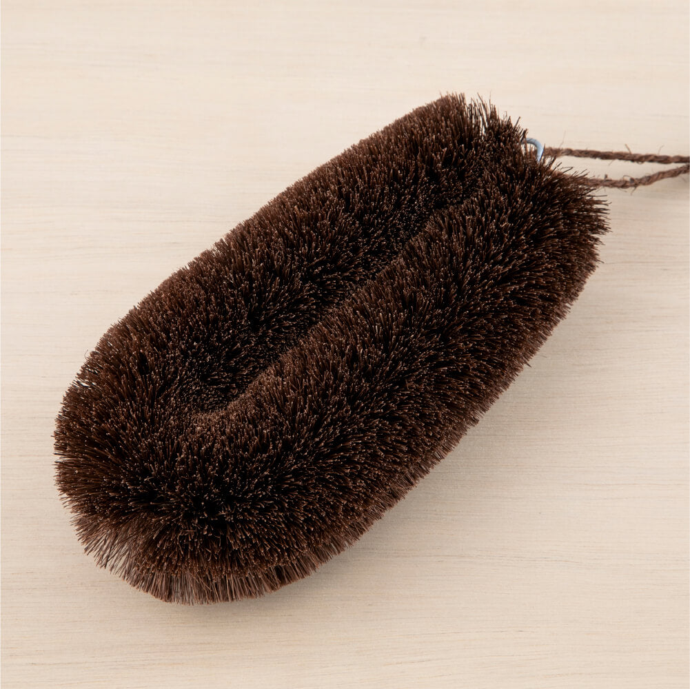 Natural palm scrubber large
