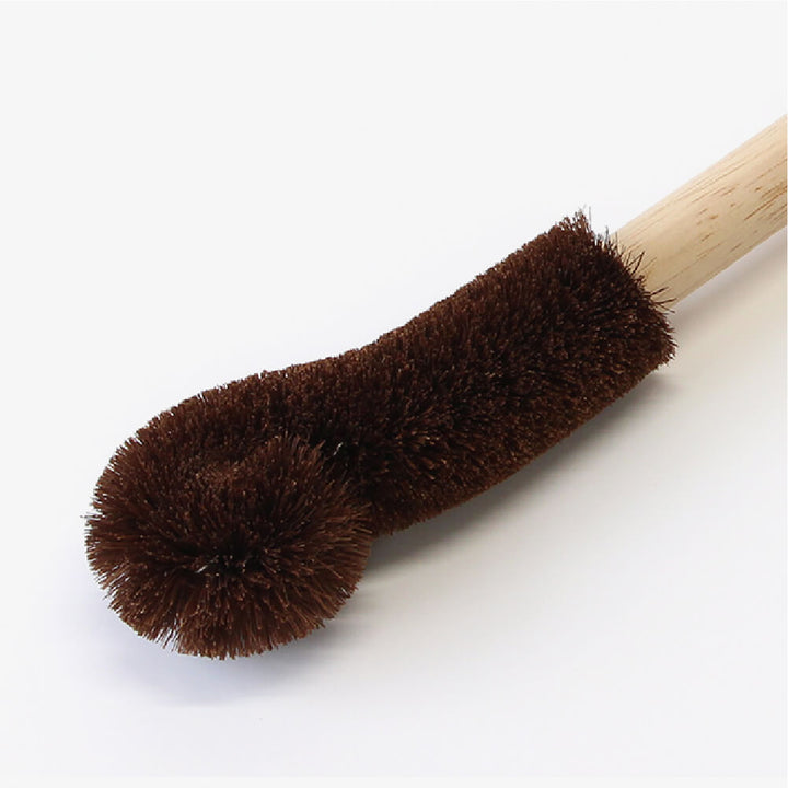 Natural palm scrubbing brush for bottle long