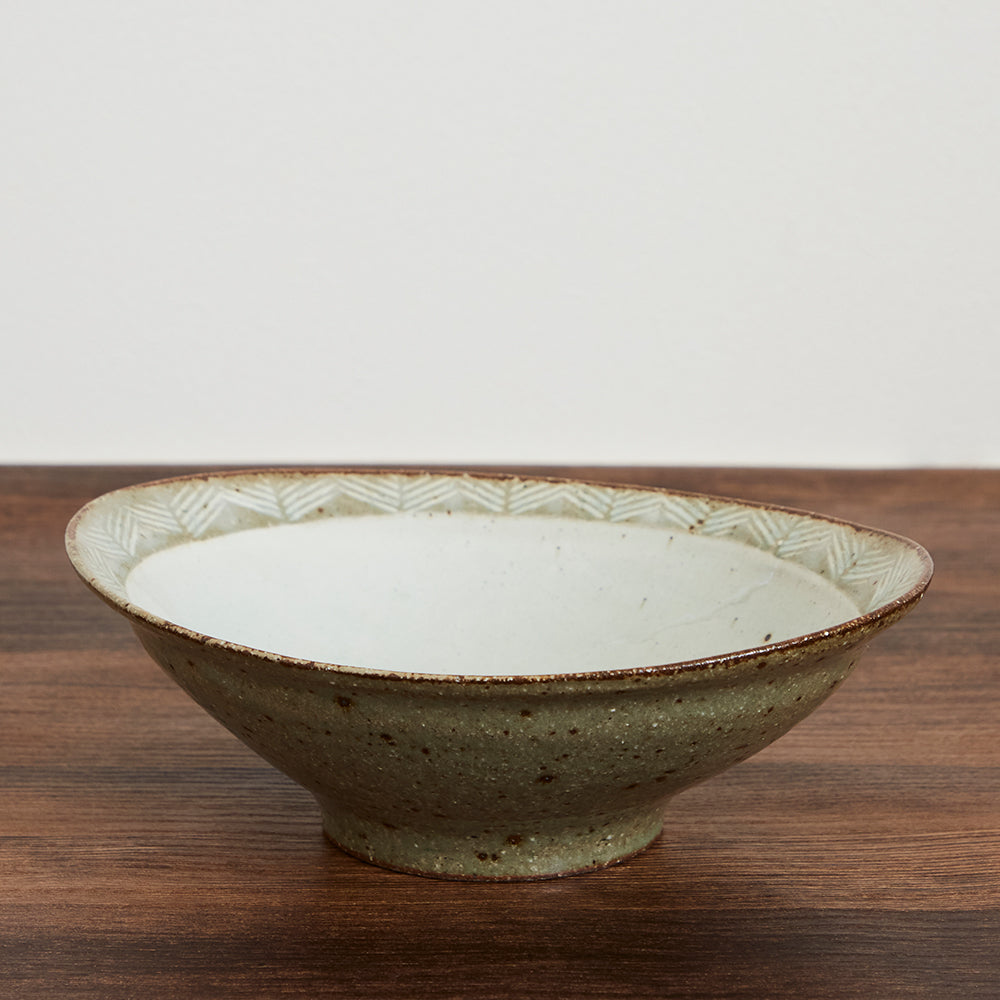 Shiramizu Kobo Kobiki oval bowl, large