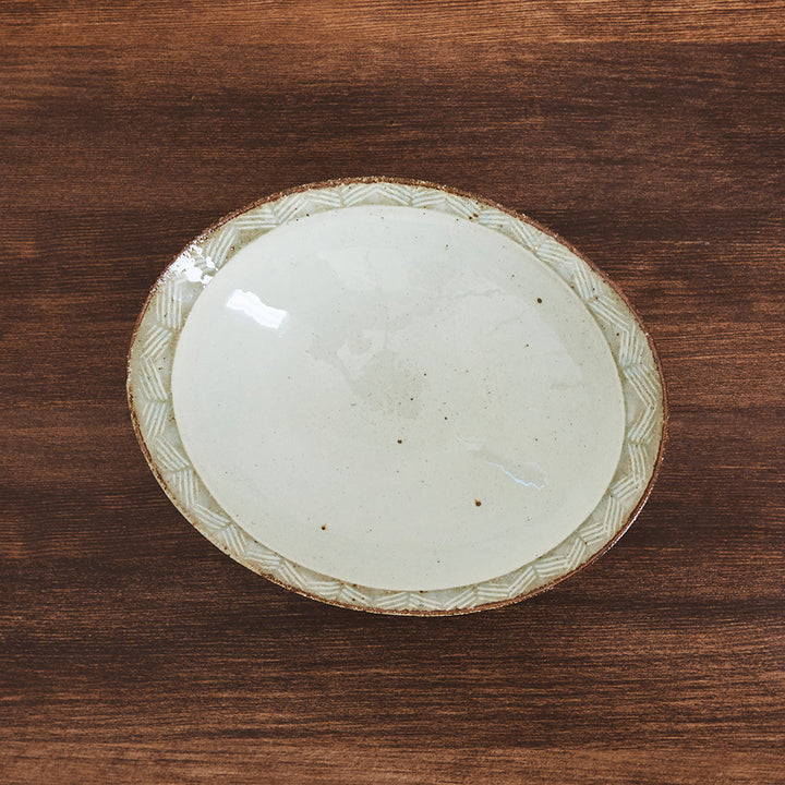 Shiramizu Kobo Kobiki oval bowl, large