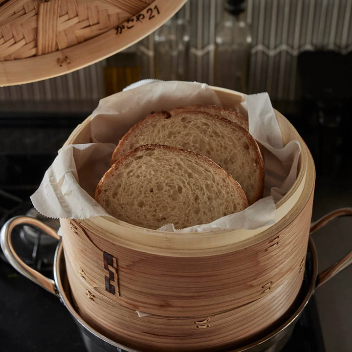 かごや ステンレス鍋セット 15cm 杉中華せいろ ２段