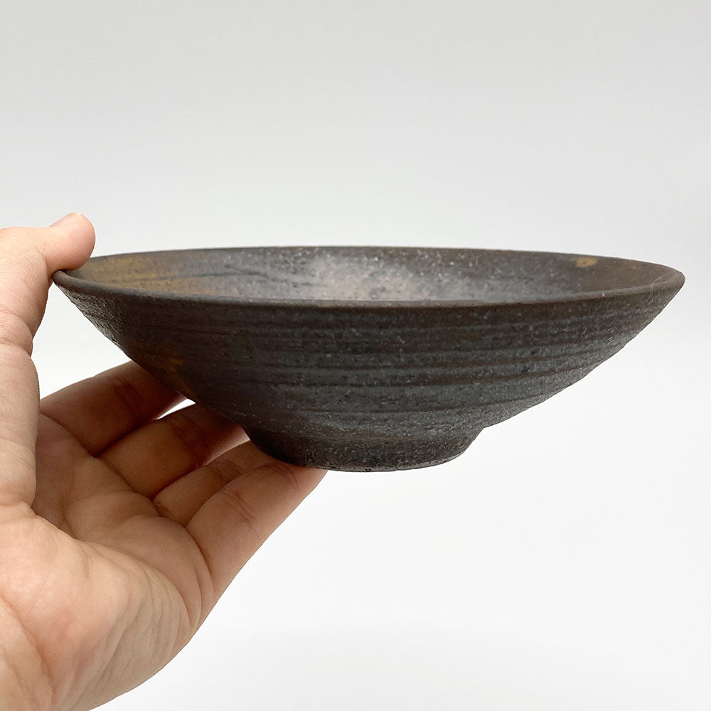 Flat bowl black L