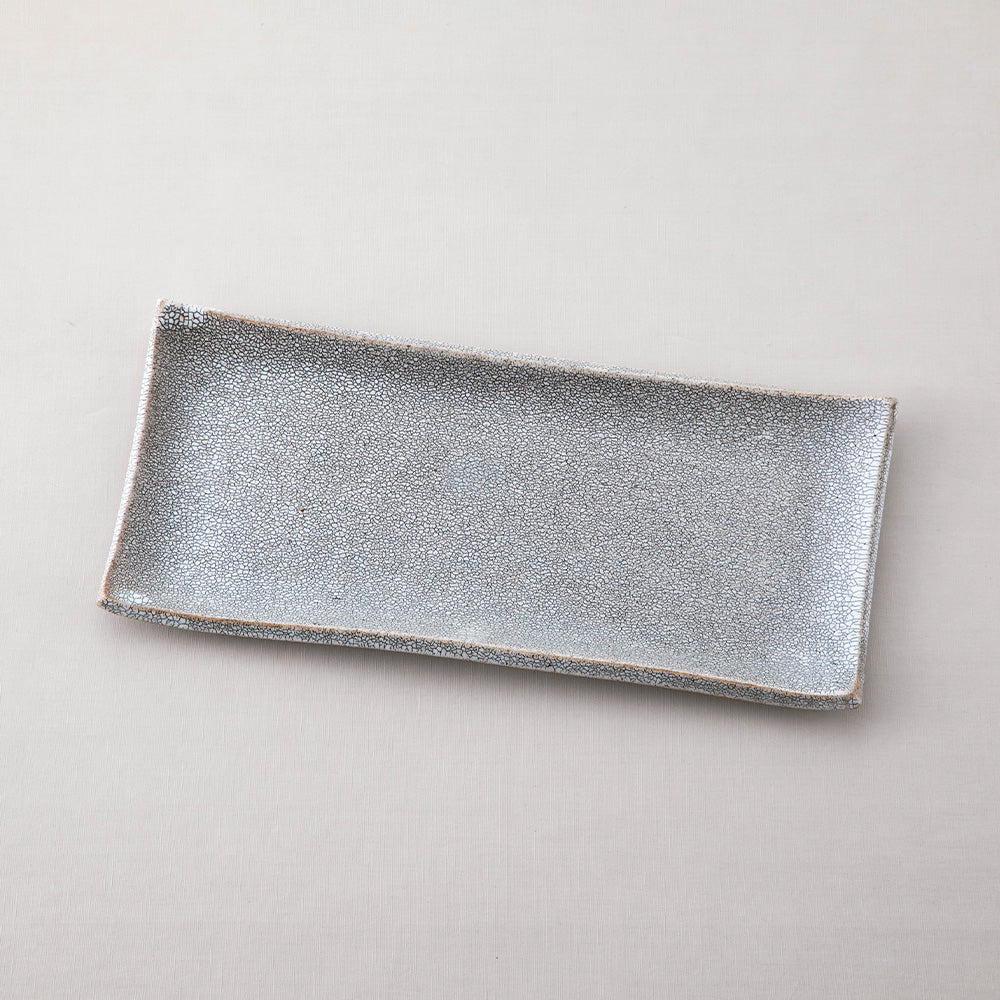 兵山窯錆かいらぎ長角皿(大)