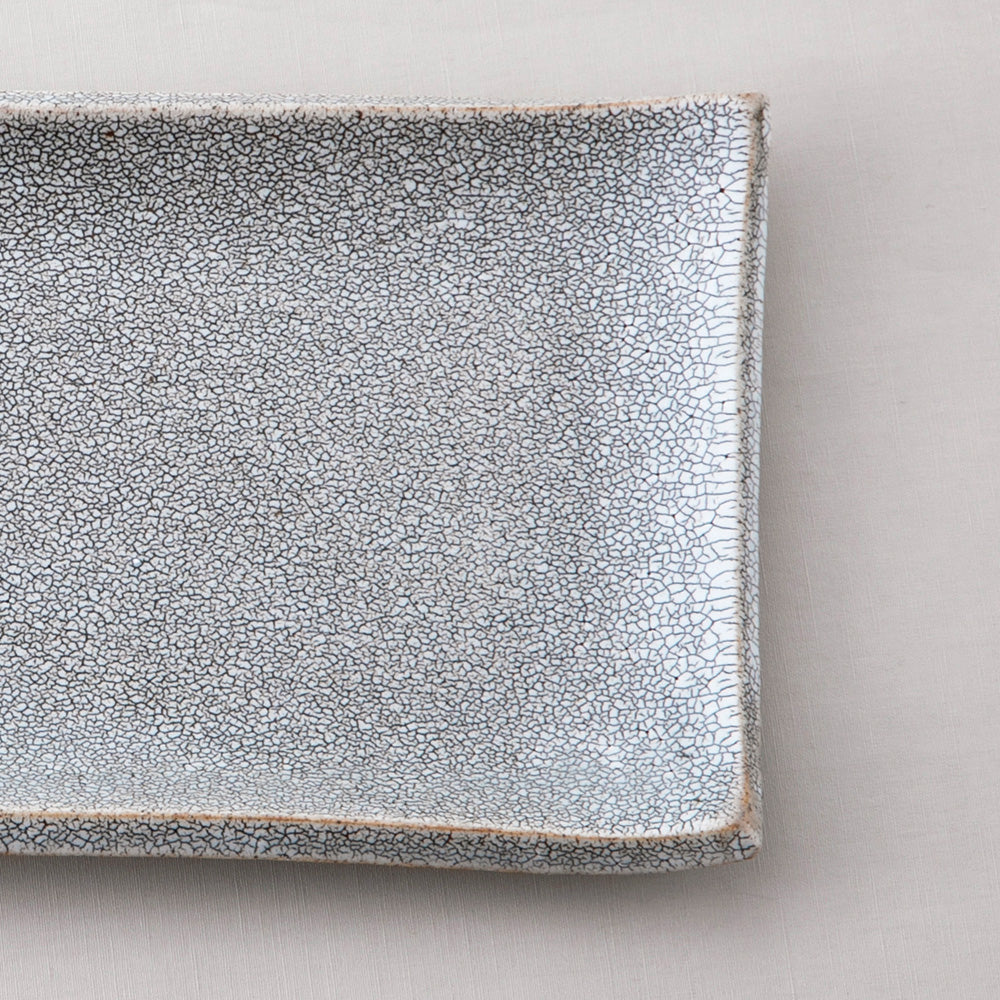 兵山窯錆かいらぎ長角皿(大)