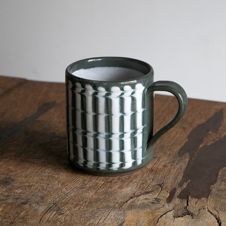 正陶苑マグカップ スリップストライプ
