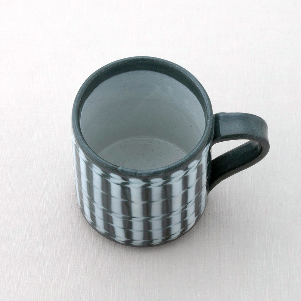 正陶苑マグカップ スリップストライプ