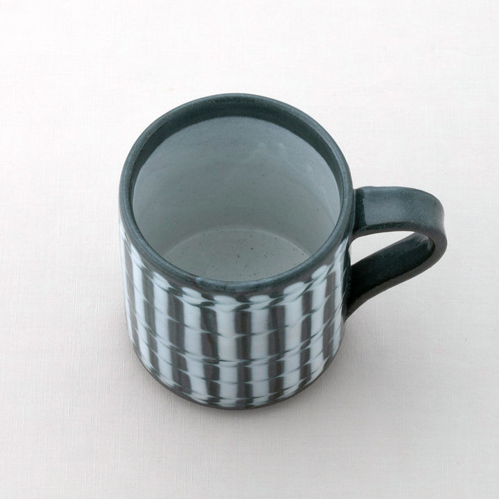 正陶苑マグカップ スリップストライプ