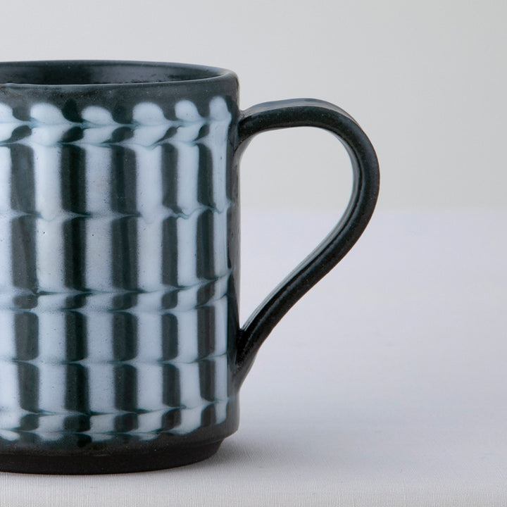 正陶苑マグカップ スリップストライプ